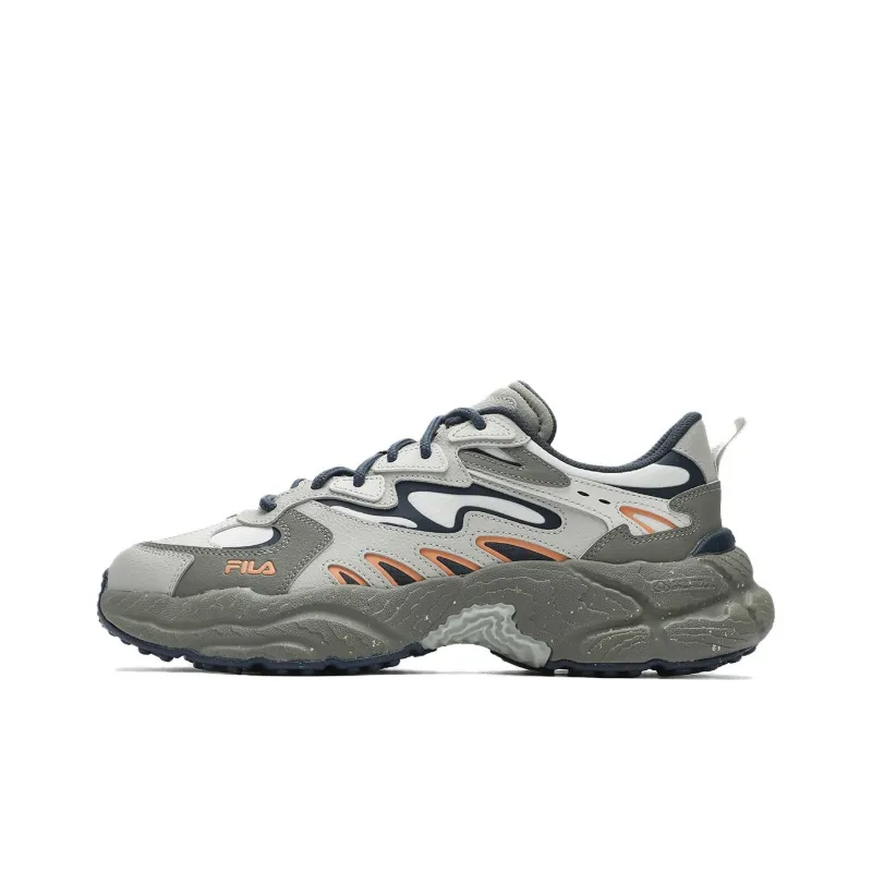 FILA Fern Wear-Resistant Low-Top Casual Shoes Men's Green Gray-0