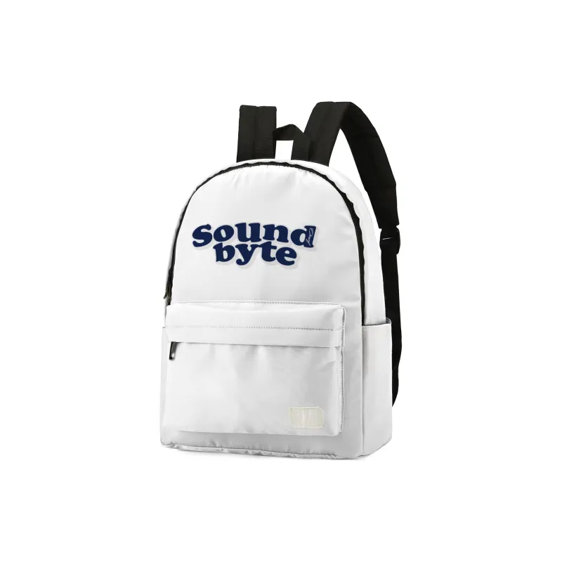 ONRF SOUNDBYTE Collaboration Polyester Backpack Medium Size Unisex White-1