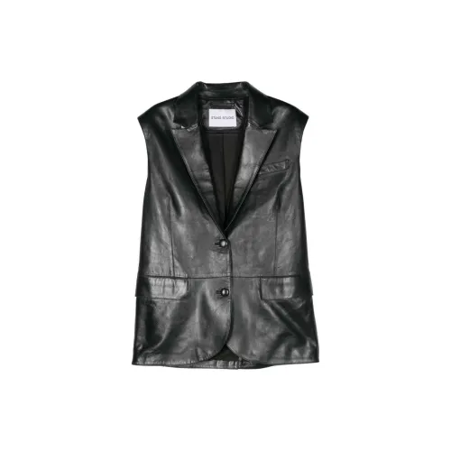 STAND STUDIO Libbie Leather Blazer Vest