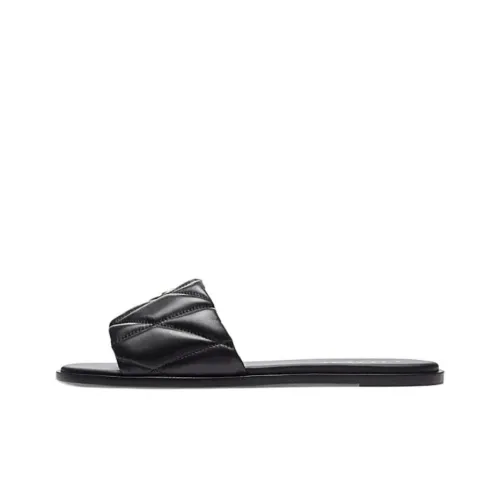 COACH Logo-plaque Leather Slides