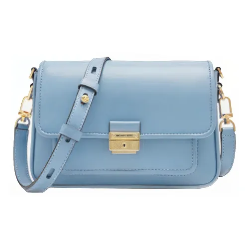 MICHAEL KORS Bradshaw Leather Crossbody Bag Shoulder Bag Women's Blue