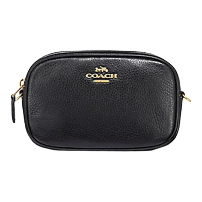 COACH Jamie Pebbled Leather Camera Bag Shoulder Bag Crossbody Bag Women's Black-1