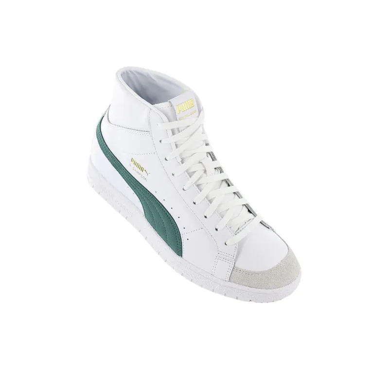 PUMA Ralph Sampson 70 Mid Archive Anti-Slip Wear-Resistant Mid-Top Skateboard Shoes Unisex White-1
