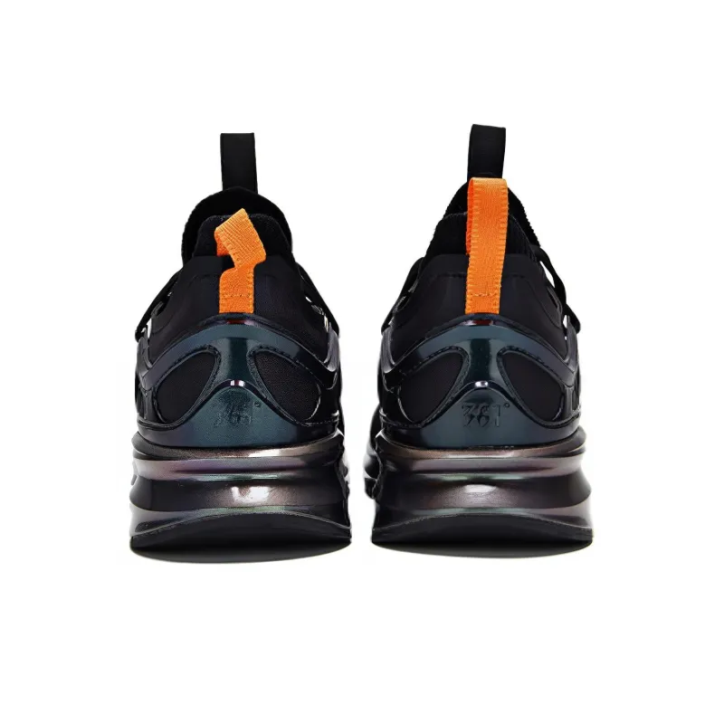 361° Q Bounce Rain Screen Cushioned Slip Resistant Low Top Running Shoes Men's Black-3