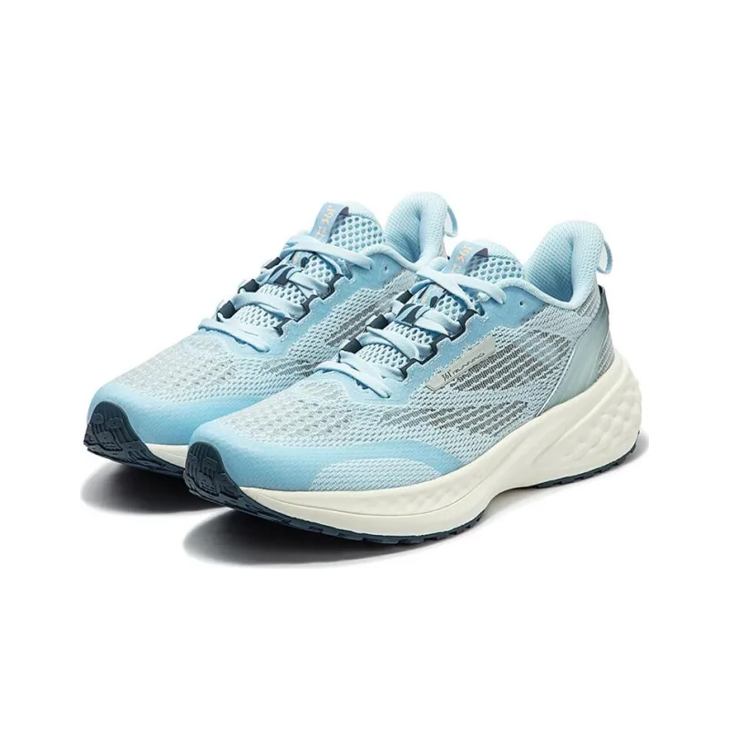 361° Cushioning Breathable Low Top Running Shoes Men's Blue Gray White-2