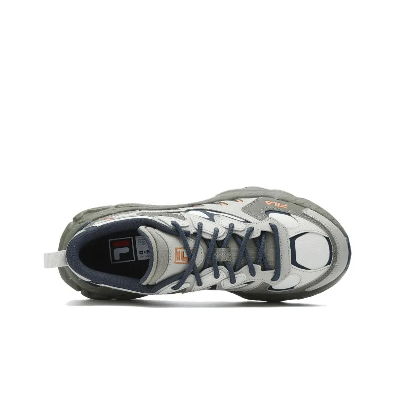 FILA Fern Wear-Resistant Low-Top Casual Shoes Men's Green Gray-2