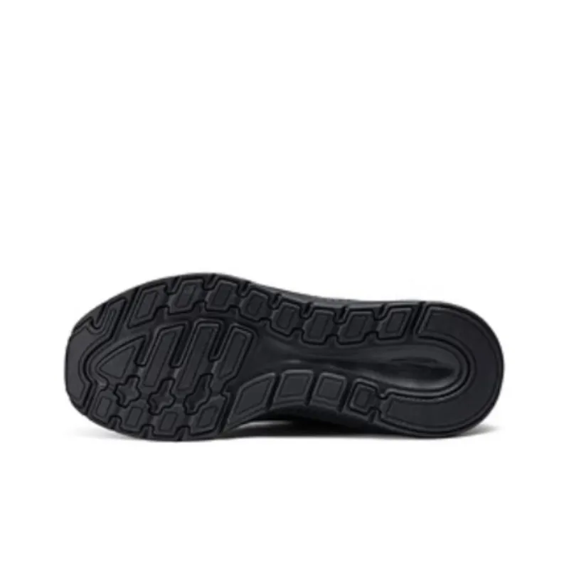 Skechers Cushioning Anti Slip And Wear Resistant Low Top Running Shoes Men's Black-4