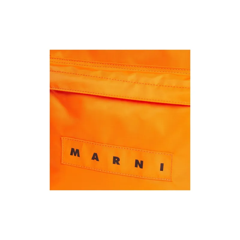 MARNI Polyamide Backpack Kids' Orange & Black-3