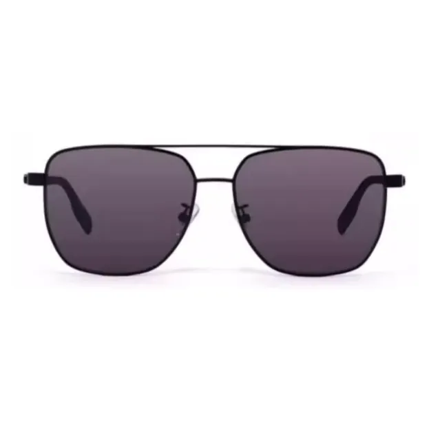 MONTBLANC Metal Square Sunglasses Men's Black-1