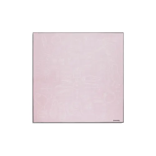 CHANEL Silk Scarves Women's Pink