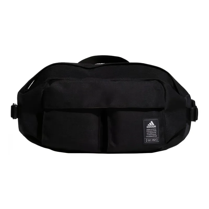 Adidas Polyester One Shoulder Crossbody Fanny Pack Regular Unisex Black-0