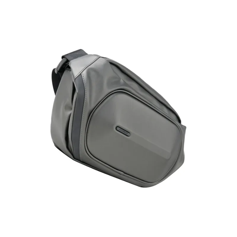 TAJEZZO PU Sling Bag Regular Unisex Gray-4