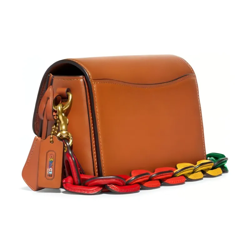 COACH Studio Leather Shoulder Strap Bag Regular Women's Brown-1