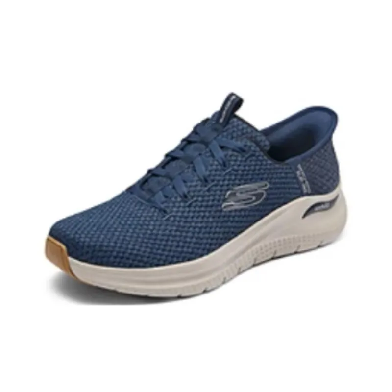 Skechers Hands Free Slip Ins Cushioning Anti Slip And Wear Resistant Low Top Running Shoes Men's Blue-2