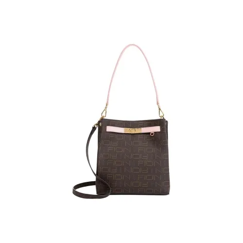 FION Handbags Coffee/Pink