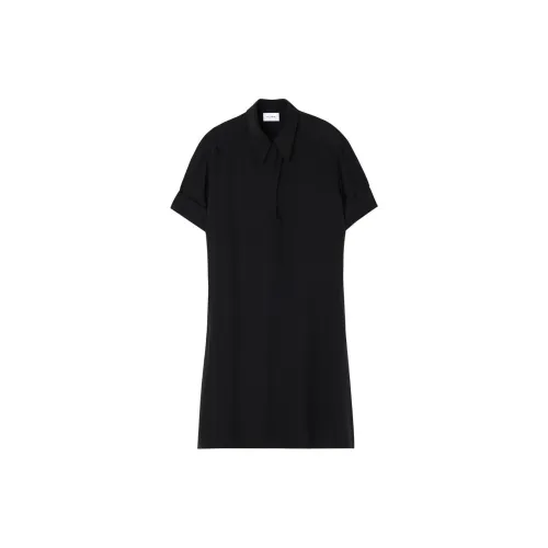 St. John Crepe-de-chine Shirt Dress