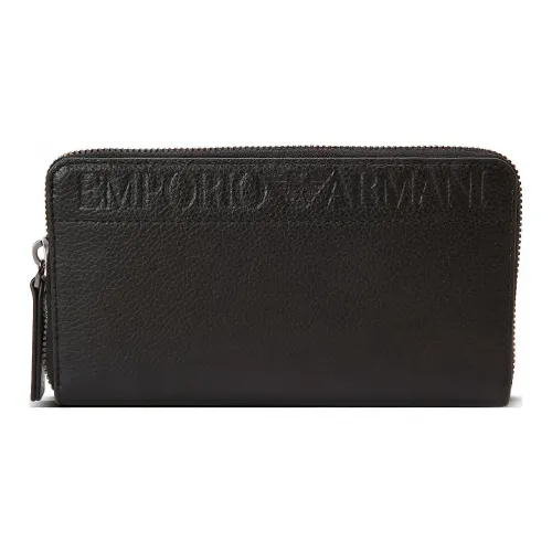 EMPORIO ARMANI Men’s Long Leather Wallet Black