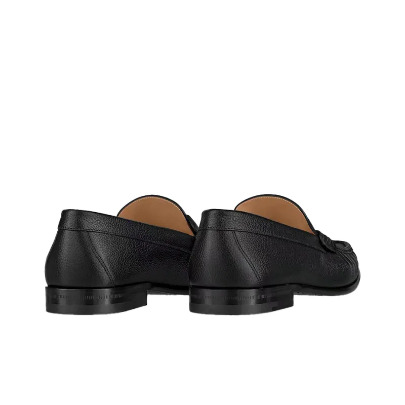 LOUIS VUITTON Montaigne Loafers 'Black With Silver Plate'-3
