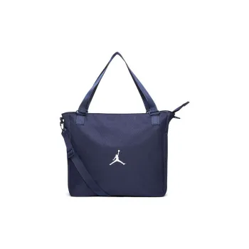 Jordan Artificial Leather Tote Bag Shopping Bag Shoulder Bags Unisex Navy Blue