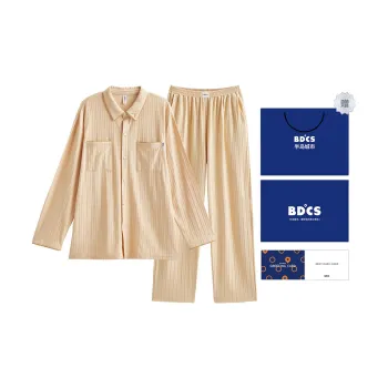 Peninsula City Pajama Set Men's Gift Box Set Encounter Morning Light Crescent Yellow