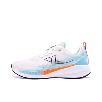 XTEP Speed 5.0 Lite Cushioning Anti Slip And Wear Resistant Low Top Running Shoes Men's White Blue