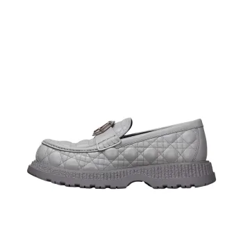 DIOR Buffalo Loafers Men's Gray