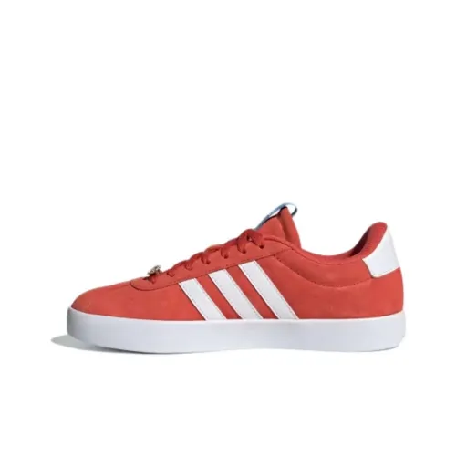 Adidas Vl Court 3.0 Bright Red Cloud White Blue Burst Women's