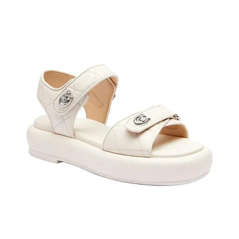 COACH Peyton Beach Sandals Women's White-2