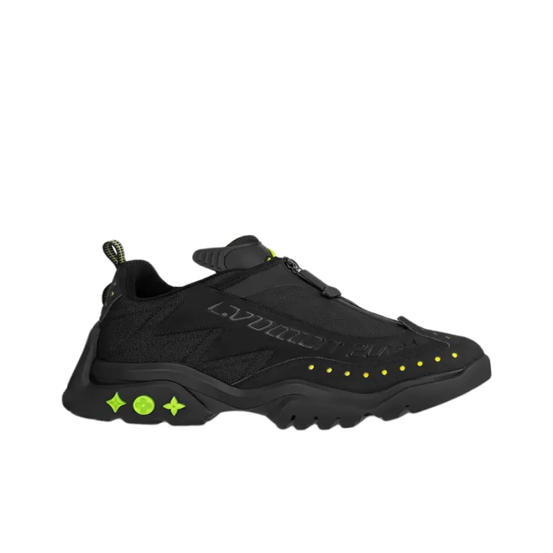 LOUIS VUITTON Millenium Cushioning, Slip Resistant, And Abrasion Resistant Low Top Casual Shoes Men's Black-1