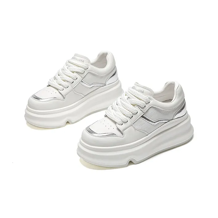 WOOS BOBO Cushioning Height Increasing Low Top Stylish Skateboarding Shoes Women's-9