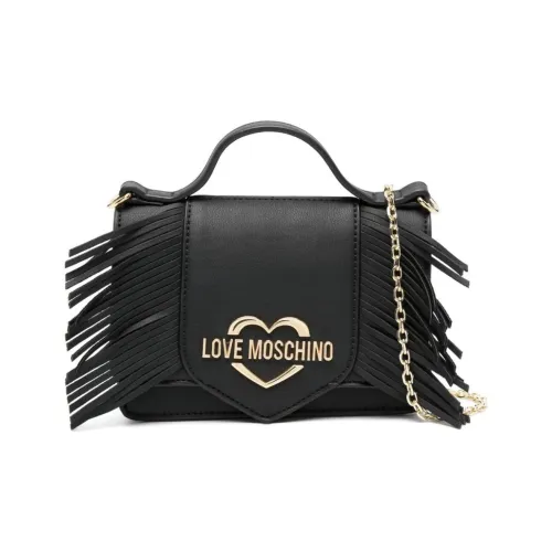 LOVE MOSCHINO Fringed Logo-plaque Crossbody Bag