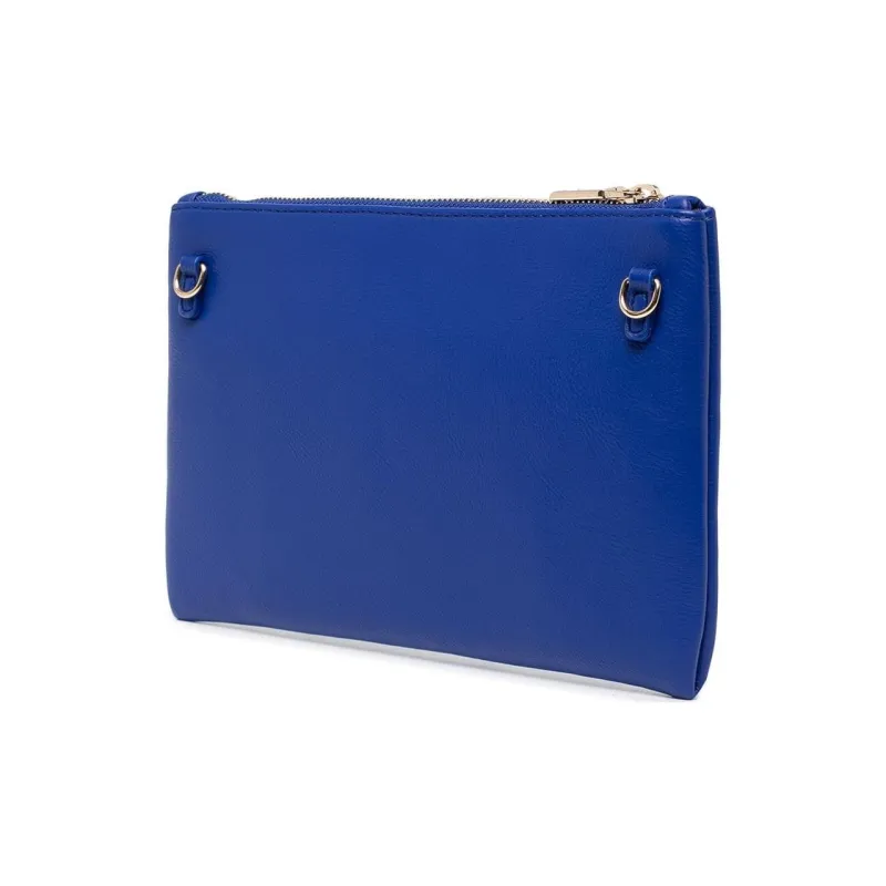 LOVE MOSCHINO Leather Shoulder Bag Crossbody Bag Women's Dark Blue-1