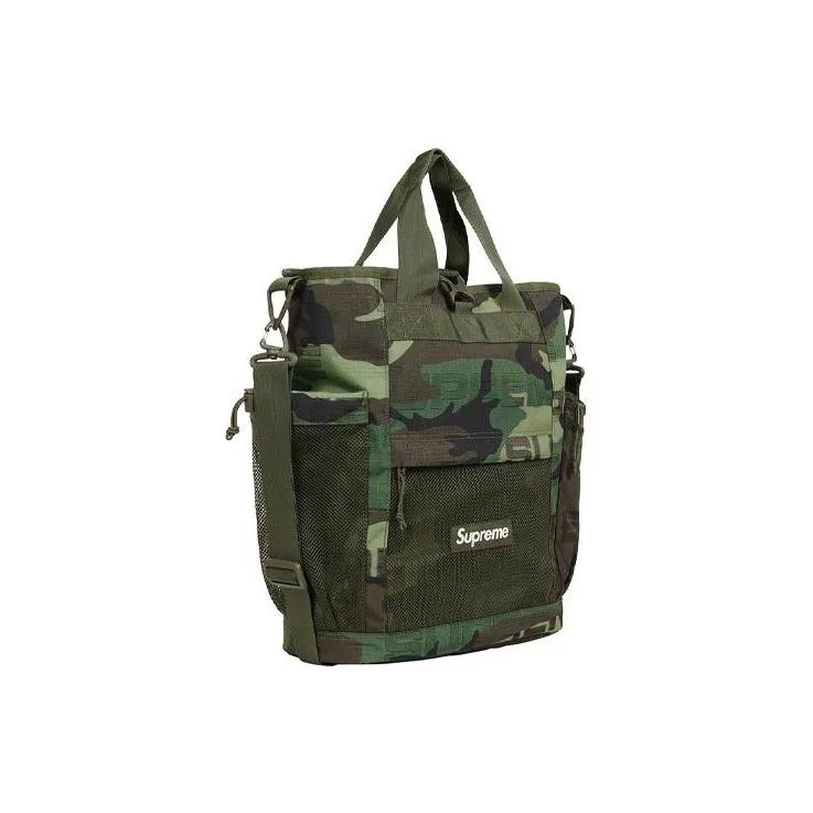 Supreme Nylon Fabric Tote Bag, Crossbody Handbag Regular Unisex Red/Black/Purple/Camouflage-10