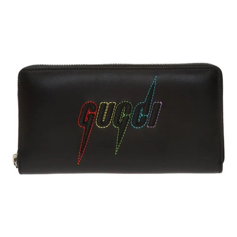 GUCCI Leather Wallet Men's Black-0