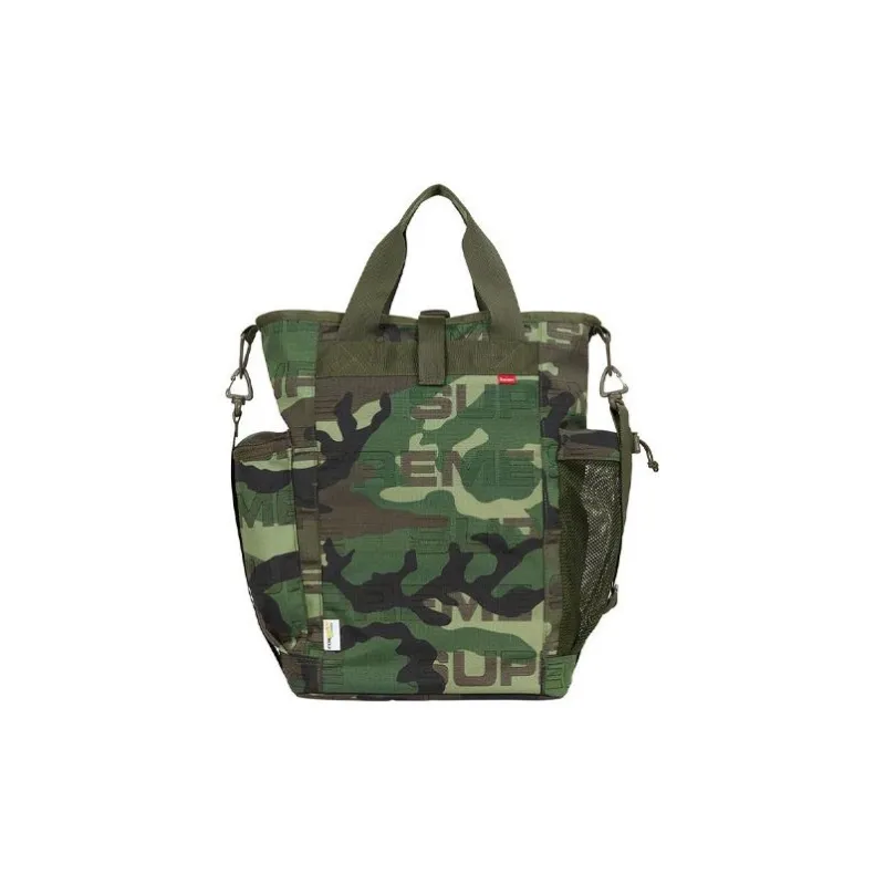 Supreme Nylon Fabric Tote Bag, Crossbody Handbag Regular Unisex Red/Black/Purple/Camouflage-11