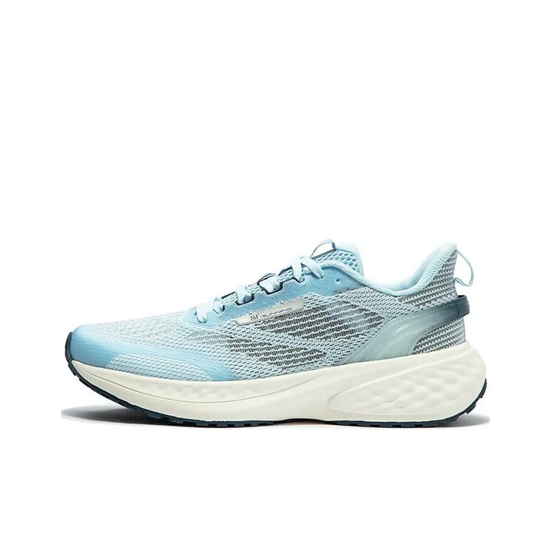 361° Cushioning Breathable Low Top Running Shoes Men's Blue Gray White-0