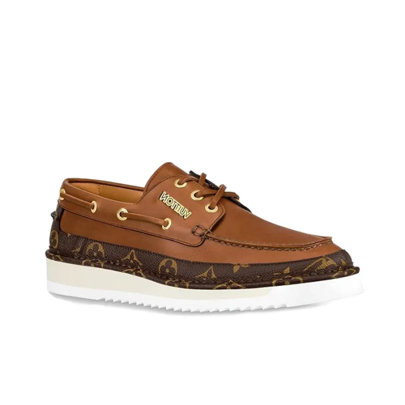 LOUIS VUITTON Cosy Casual Shoes Men's Brown-1