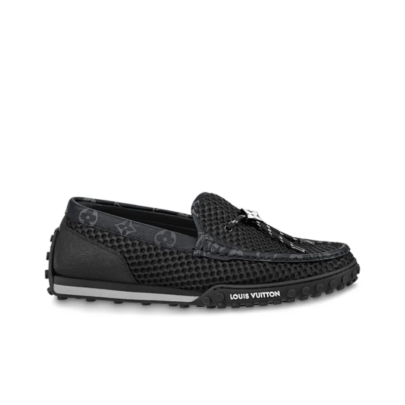 LOUIS VUITTON Racer Moccasins Shoes 'Black'-1