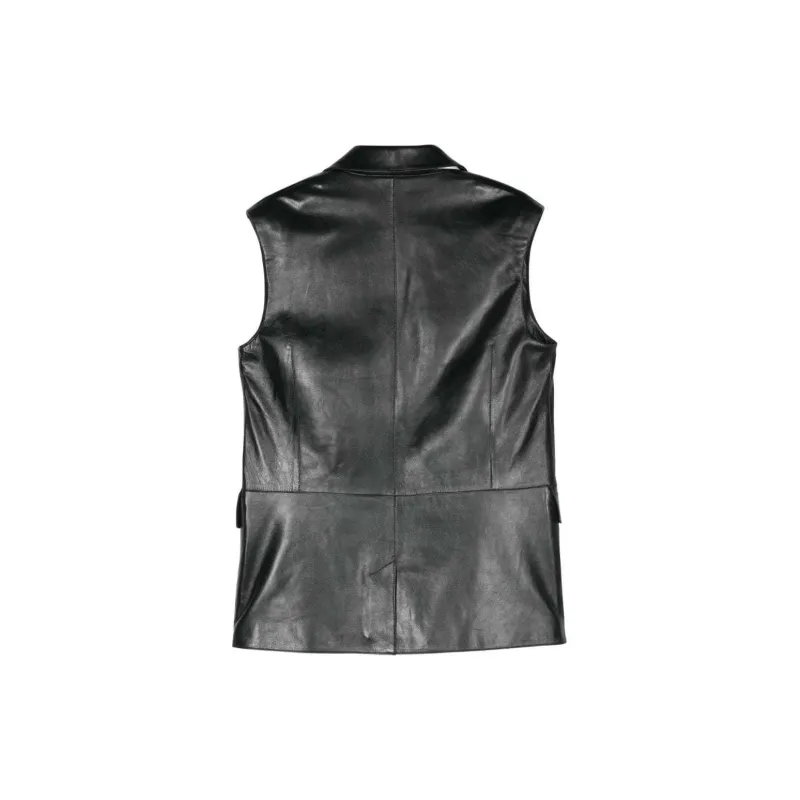 STAND STUDIO Libbie Leather Blazer Vest-1