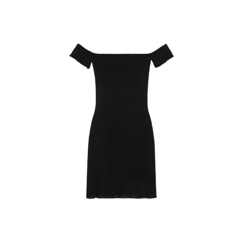 CELINE Triomphe Mini Dress In Gauffered Silk-1