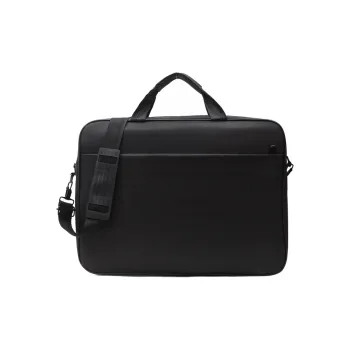 Techson Nylon Laptop Bag Crossbody Handbag Regular Unisex Black Gray