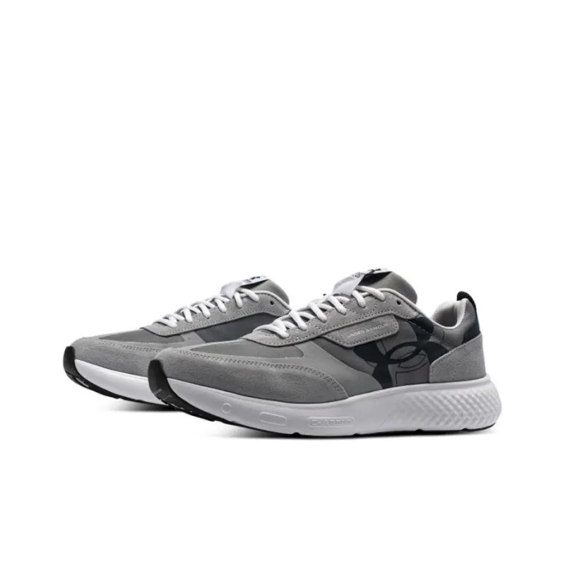 Under Armour Decoy Lu Anti Slip Wear Resistant Low Top Running Shoes Men's Gray-2
