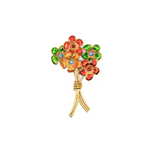 SAINT LAURENT Pre-Owned 1980s Goossens Bouquet Brooch