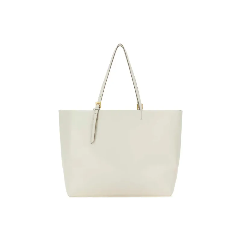 MCM Leather Tote Bag, Shopping Bag, Shoulder Bag, Handbag Tubas Women's White-2