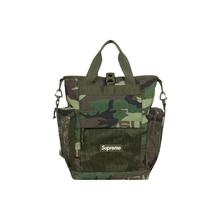 Supreme Nylon Fabric Tote Bag, Crossbody Handbag Regular Unisex Red/Black/Purple/Camouflage-9