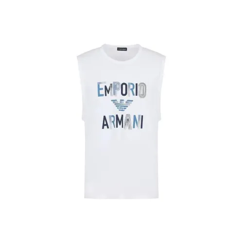 EMPORIO ARMANI Tank Tops Men White