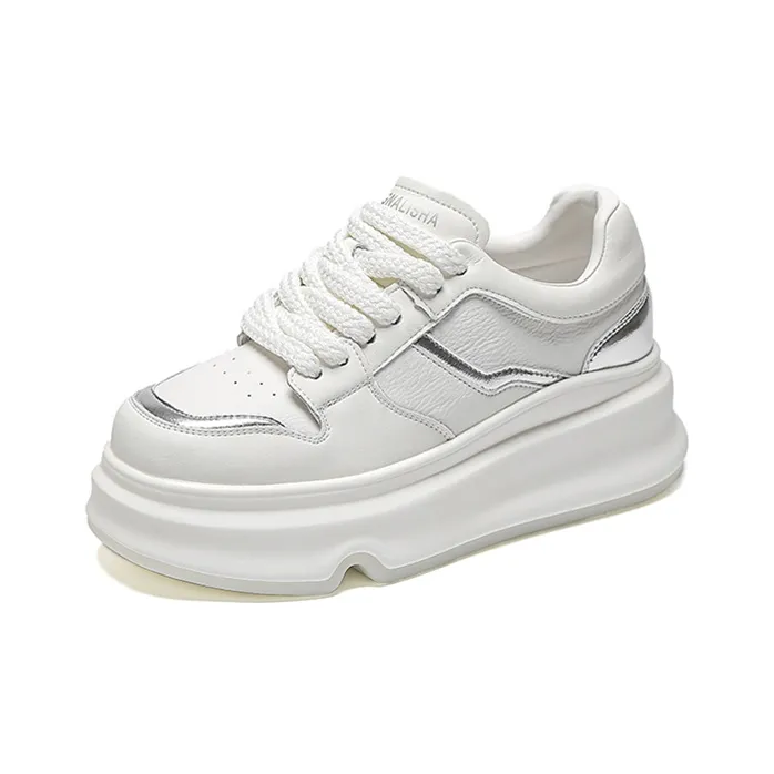 WOOS BOBO Cushioning Height Increasing Low Top Stylish Skateboarding Shoes Women's-7