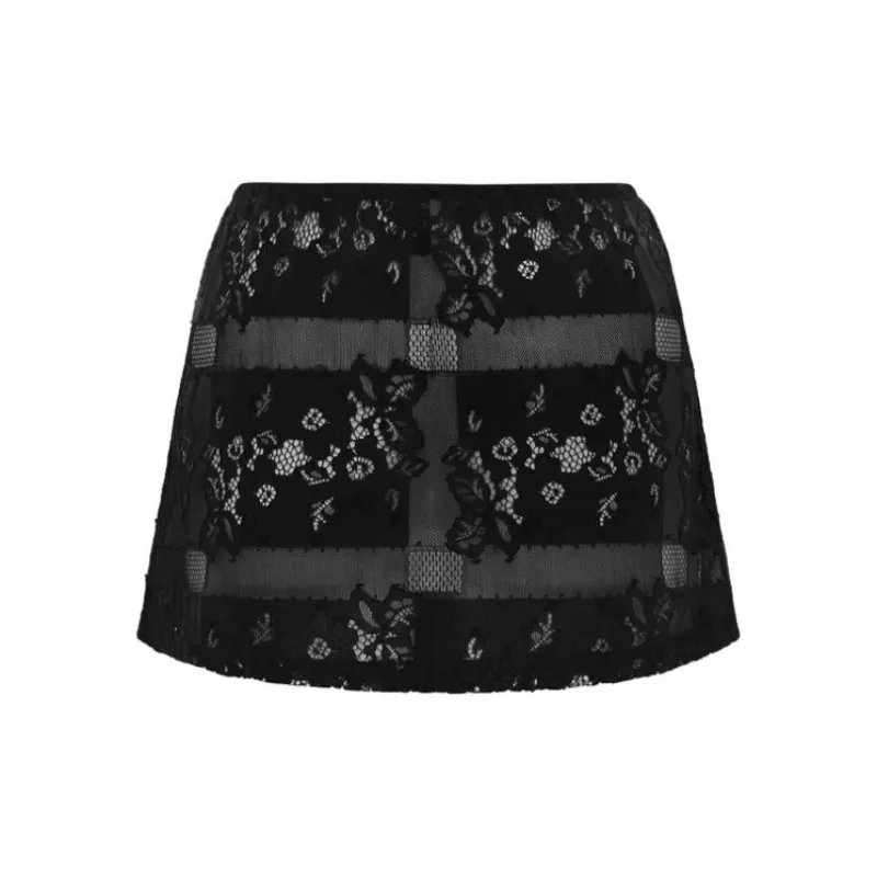 With Jean SS24 Casual Short Skirts Women's Black-1