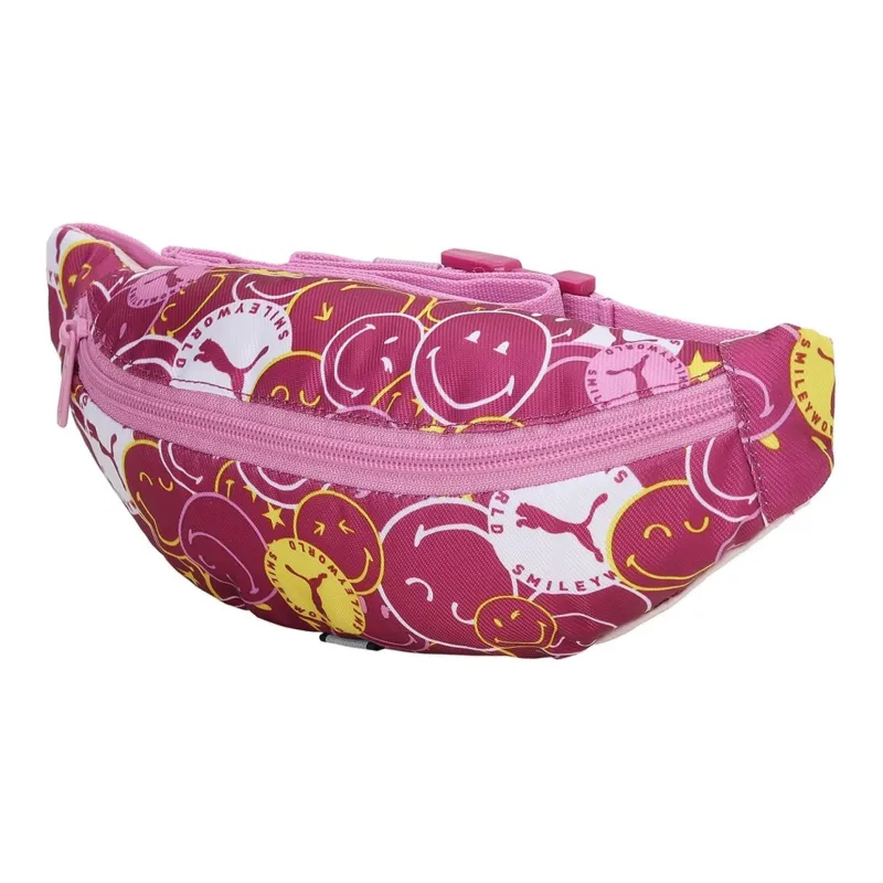 PUMA SMILEYWORLD Collaboration Fabric Shoulder Bag Crossbody Bag Fanny Pack Regular Unisex Burgundy-1