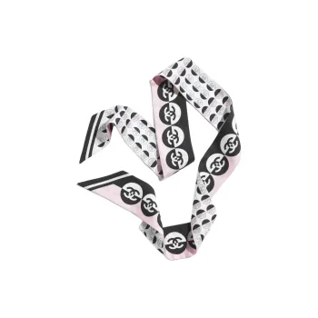 CHANEL Silk Scarves Women's Pink